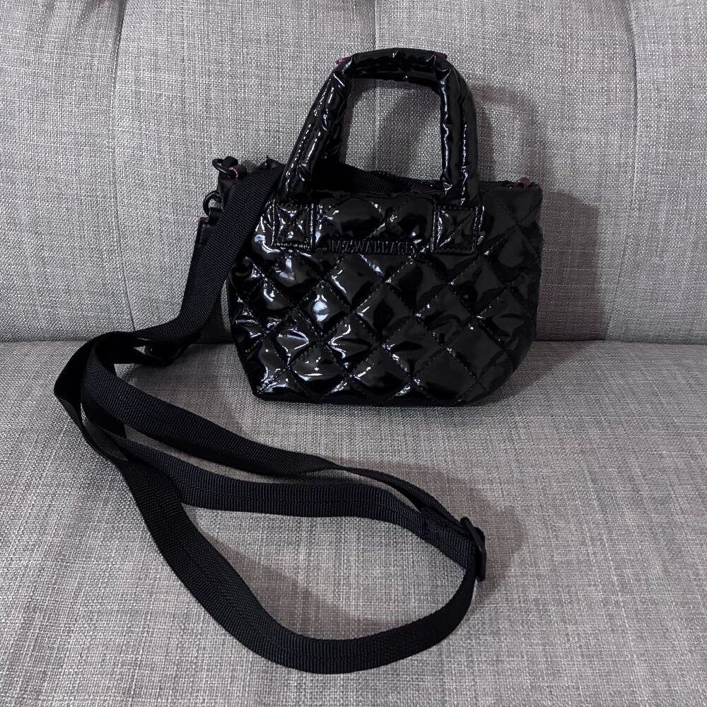 MZ Wallace Petite Metro Tote Deluxe - Black Laquer (NWOT)